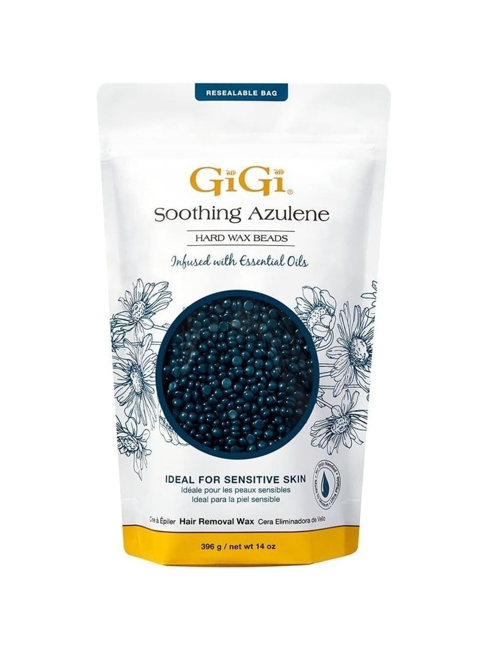 Gigi Soothing Azulene Wax Beads, 14 ounces